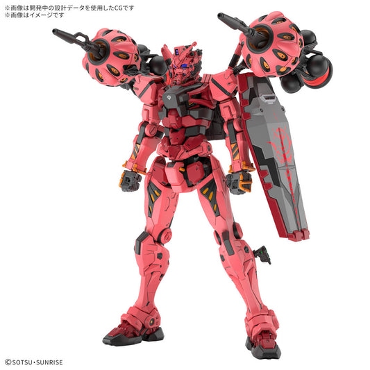 From "Mobile Suit Gundam GQuuuuuuX," the Red Gundam is now available as a High Grade kit!
The distinctive coloring of the head and body have been expertly recreated. A variety of weapons are included, and the shield can be mounted on the arm and backpack via joint parts for plenty of posing options. Includes 2 bits that can be attached to the mobile suit using joint parts.