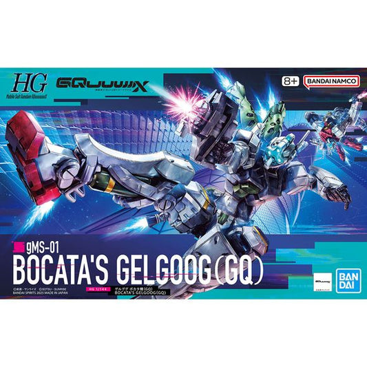 <p>Build and display <strong>GQuuuuuuX Bokata's Gelgoog</strong> with this official Bandai Hobby <strong>HG 1/144 scale model kit</strong>.</p>
<p>From the popular anime series Mobile Suit Gundam GQuuuuuuX comes a new model kit of Bocata's Gelgoog! This figure once assembled features various gimmicks and blocks that allow for various ranges of movements.</p>
<p>Don't miss out on adding this model kit to your collection!</p>
<p><strong>Product Features:</strong></p>
<ul>
<li>HG 1/144 scale model kit</li