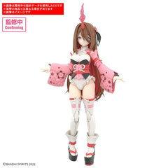 Shuremi joins Bandai's "30MS (30 Minutes Sisters)" figure-kit series! Parts are included for her body, three interchangeable tampo-printed faces, and weapons. The hairstyle parts can be divided into two different colors, and she can be displayed with or without horns by parts replacement.
