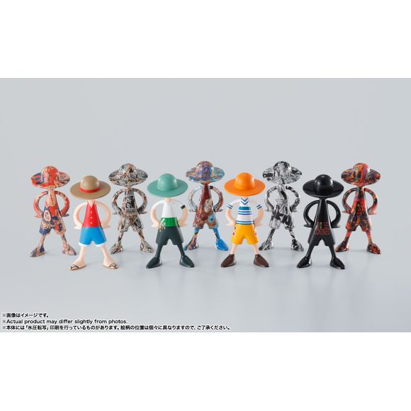 This is for 1 RANDOM figure, you'll have to open it to find out what design is inside! "LUFFY's" is now available in a closed box type! The first release is themed on "Memories of Adventure." The lineup includes designs based on the original comics, animation, and costumes, as well as "Memories of Adventure" related to "ONE PIECE"! The size is 1/20 of Luffy's height.,Total height: approx. 8.6cm. A memory of "ONE PIECE" in your hands.