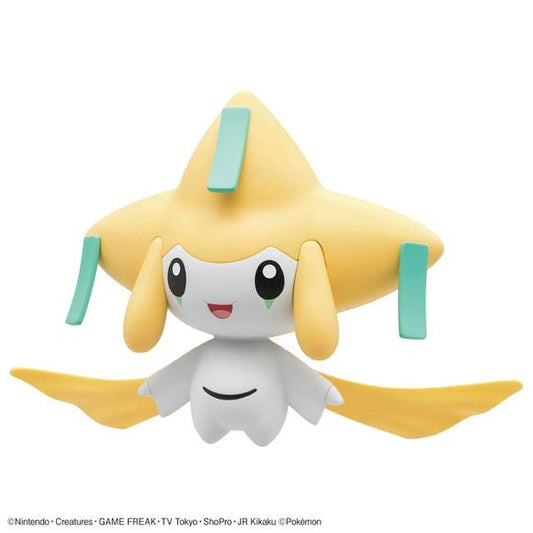 Jirachi is the newest addition to Bandai's "Pokemon Plamo Collection Quick!!" lineup! This model kit has been specially designed so it's easy to assemble, even for beginners, without any tools! The parts division allows for easy assembly and a colorful finish; the parts can be easily removed from the runners without tools. Stickers are provided for his eyes. You'll love him -- order yours today!