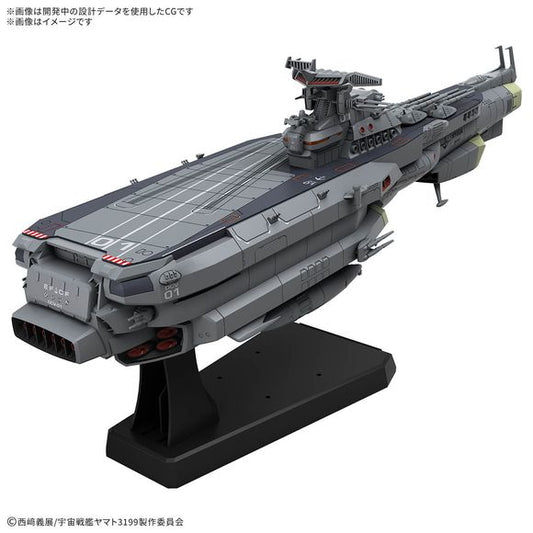 Bandai Battleship Yamato EFCF Hyuga Class Battlecarrier DCV-01 1/1000 Scale Model Kit