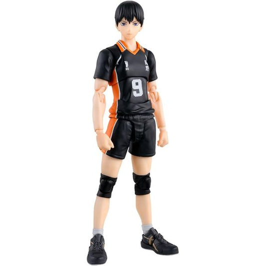 Tobio Kageyama from the anime "Haikyu!!" is finally available as part of Bandai's "S.H.Figuarts" action-figure lineup! He has an overwhelming range of motion so you can recreate your favorite volleyball action scenes! Interchangeable hands and faces are included, as is a base for airborne poses.