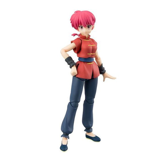 <p>The female version of Ranma from the globally popular TV anime "Ranma 1/2" is now a member of the "S.H.Figuarts" action-figure series from Bandai! This figure was sculpted based on the visuals from the new anime, and features new hands and face parts, as well as a kettle! She's got an incredibly wide range of motion so she can recreate all of her famous poses!</p>
<p>A total of four interchangeable faces are included: a normal expression, a smile, a shout, and a funny face. Plenty of interchangeable hand