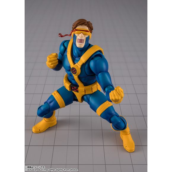 Cyclops, the first leader of the X-Men, gets a new "S.H.Figuarts" figure from Bandai! As seen in Marvel's "Gamerverse," he comes with three different patterns for the strength of his optic blasts, as well as interchangeable faces and hands