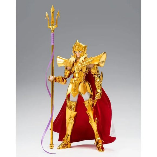 <p>Rule the seas with the Saint Cloth Myth EX Sea Emperor Poseidon – Original Color Edition from Saint Seiya!</p>
<p>This premium release brings Poseidon to life in his stunning Original Color Edition (OCE) appearance, featuring brilliant plated armor that recreates the character’s manga-inspired gold tones. Built on the advanced EX METAL body, this figure combines die-cast construction with enhanced articulation for both durability and dynamic posing.</p>
<p>Poseidon comes fully equipped with his iconic sp