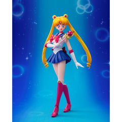 <p>From “Pretty Guardian Sailor Moon R” comes Sailor Moon wearing the Crystal Star Compact! With fully revamped articulation and sculpting, she looks even more dazzling!</p>
<p><strong>Product Features:</strong></p>
<ul>
<li>Based on Pretty Guardian Sailor Moon</li>
<li>Part of the S.H.Figuarts series</li>
<li>Includes interchangeable expression and/or head parts</li>
<li>Includes interchangeable hand and/or wrist parts</li>
</ul>
<p><strong>Box Contents:</strong></p>
<ul>
<li>Main Body</li>
<li