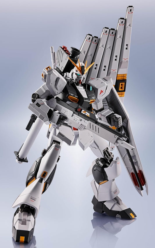 <p>Bring Amuro Ray's legendary final mobile suit to your collection with the <strong>METAL ROBOT Spirits <SIDE MS> ν Gundam</strong> from <strong>Mobile Suit Gundam: Char's Counterattack</strong>!</p>
<p>This premium articulated figure combines detailed sculpting, painted finishes, and die-cast components to give the ν Gundam a substantial feel and impressive display presence. Standing approximately 5.9 inches tall, the figure faithfully recreates the iconic design of Amuro's advanced mobile suit.</p