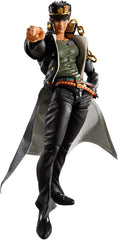 Jotaro Kujo, protagonist from the wildly popular "JoJo's Bizarre Adventure: Stardust Crusaders," joins S.H.Figuarts!
This culmination of S.H.Figuarts technology utilizes movable mechanisms to enable iconic poses and action poses. Tamashii Digital Coloring Technology has been utilized to fully express his facial features. A special pedastal with an original design print is also included. The hem of his fluttering school uniform can be freely positioned using the PVC sheet with wires. 6.7 inches (17cm).