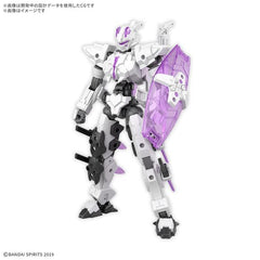 The EXM-X20A Levinix (Type-A), the latest powerful machine specialized for close combat rolled out by the Maxion Army, joins the "30MM (30 Minutes Missions)" series from Bandai!
Various weapons using many clear parts are included.
Weapons include an energy dagger, revolver sword, and energy shield.