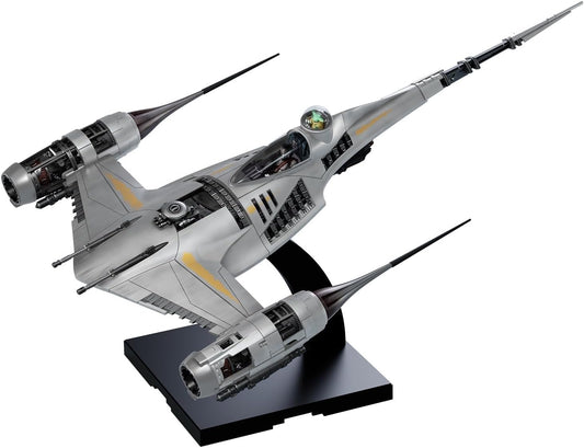 From the live-action Star Wars series The Mandalorian, the iconic N-1 Starfighter makes its appearance! Faithfully capturing intricate details and authentic coloring, this model comes with various cockpit replacement parts, allowing you to display R5-D4 in the pilot seat. Water-slide decals and marking stickers are also included for finishing touches, making it perfect for collectors and Star Wars fans alike. Features of BANDAI SPIRITS MODEL KITS 1. NO GLUE All of the parts can be easily put together withou