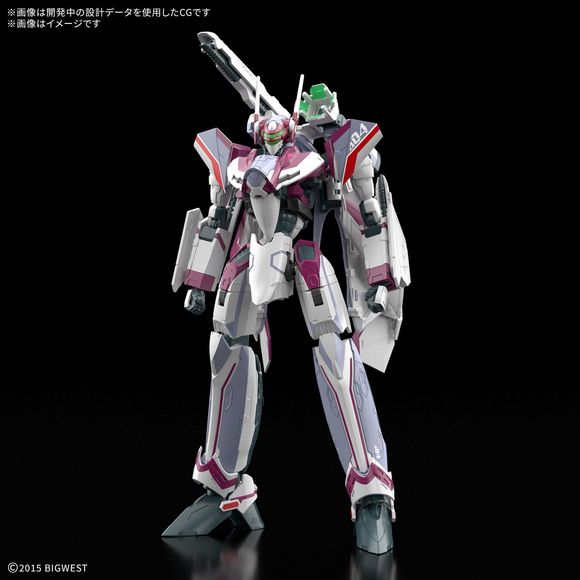 PRE-ORDER: Expected to ship in December 2025
The VF-31C Siegfried piloted by Mirage Farina Jenius in "Macross Delta" gets a "High Grade (HG)" model-kit release from Bandai, combining high quality and ease of assembly with three-stage interchangeable transformation and insert molding!
This kit uses three-stage interchangeable transformation (shortcut change) to simplify the transformation sequence by using some interchangeable parts. This realizes the ease of assembly, wide range of motion, and refined for