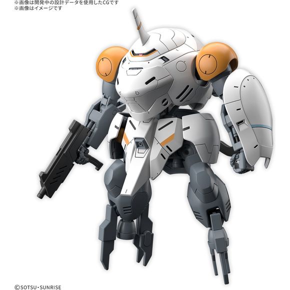 Pre-order expected to ship January 2025
The Monkey Rodi (598 Unit) from "Mobile Suit Gundam: Iron-Blooded Orphans: Urdr Hunt" joins the "HG (High Grade)" model-kit series from Bandai! Replacement parts are included to allow you to recreate the Monkey Crab Rodi mode!
Weapons include a crowbar, submachine gun, shield, and grenades.
The grenade can be attached to the back of the side armor. An interchangeable right hand that can hold a grenade is included.