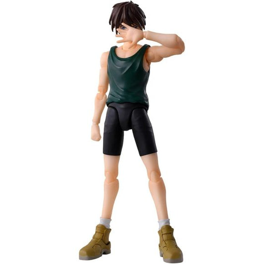 <p>From "Mobile Suit Gundam Wing", the main character "Heero Yuy" appears in S.H.Figuarts. He appears in his signature outfit from the second episode of the series.</p>
<p>Included are a pistol, explosion switch, and replacement arm and leg parts with blue bandages made from Relena's dress from the series. Stands 5.12 inches tall (13cm).</p>
<p><strong>Product Features:</strong></p>
<ul>
<li>Based on Mobile Suit Gundam</li>
<li>Part of the S.H.Figuarts series</li>
<li>Approximately 5.12 inches tall (1