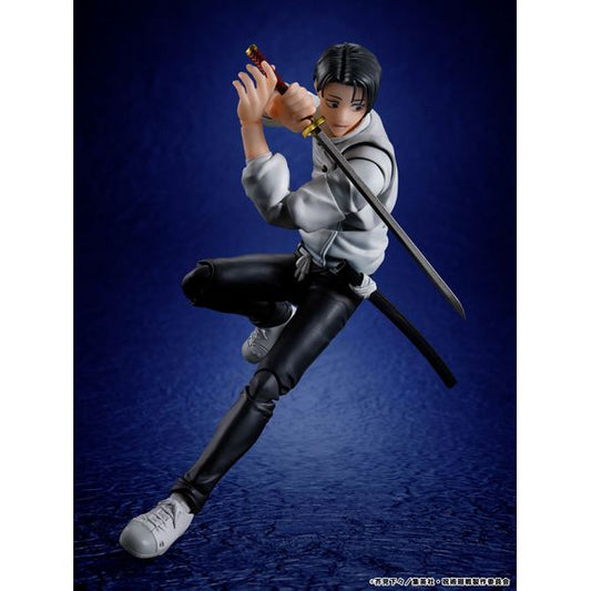 From the TV series "Jujutsu Kaisen: Culling Game", YUTA OKKOTSU is joining the S.H.Figuarts series in his new look. With fully renewed articulation and sculpt, more dynamic posing can be realized. This set comes with several exchangeable face parts and hand parts.