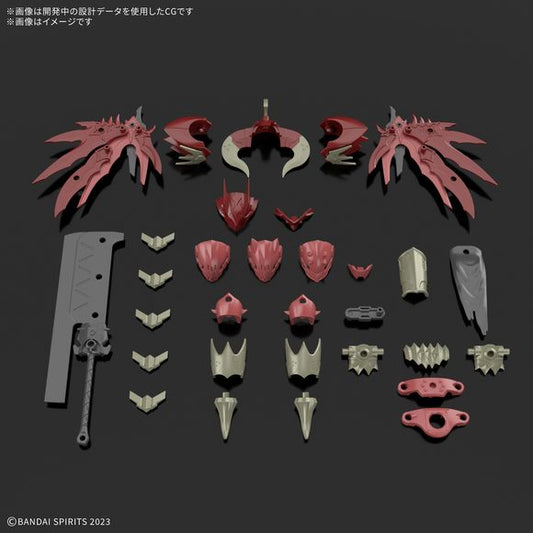 This set of armor and weapons from Bandai's "30MF (30 Minutes Fantasy)" series, where you can create your own fantasy job, brings us the Class Up Armor (Dragonia Lord)!
This is a set of armor and weapons that can be "classed up" to a higher-level job by using "Armor Cross" (armor replacement).
Combine this set with the separately sold 30MF Dragonia Knight to "class up to Dragonia Lord!