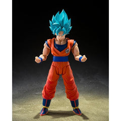 Bandai Tamashii Nations Dragon Ball S.H.Figuarts Super Saiyan God Super Saiyan Son Goku Blue Power Transcending Limits