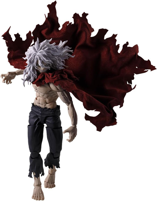 Tomura Shigaraki from the TV anime "My Hero Academia" joins the "S.H.Figuarts" action-figure lineup from Bandai! The meticulous sculpt and articulation mechanisms, based on his appearance in the anime, and he wears a fabric cloak with a wire in the hem for dramatic windblown poses! Interchangeable faces and hands are included, too. Order this memorable villain for your own collection today!