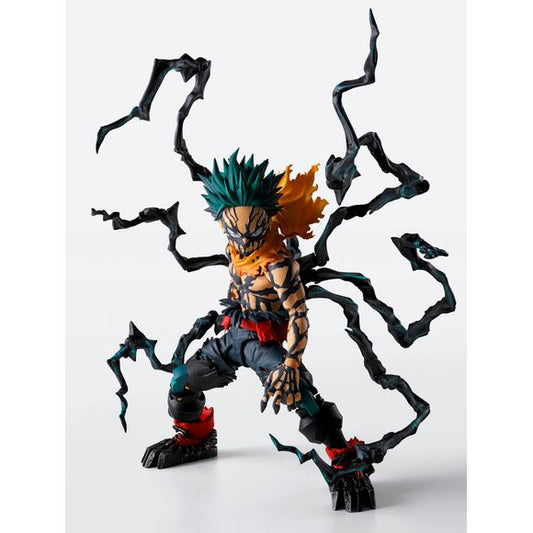 PRE-ORDER: Expected to ship in July of 2026
"Overlay Deku" from the TV anime "My Hero Academia" is joining the S.H.Figuarts lineup! The Blackwhip tendrils spread across his body are recreated with precise coloring. This rendition of Deku features further upgraded articulation to achieve iconic crouching poses