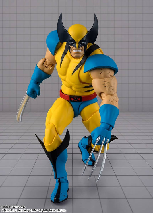 Wolverine joins the S.H.Figuarts GAMERVERSE series! His signature expressions are recreated with interchangeable head parts: a gritted-teeth face and a shouting face. Claw parts are included for both fists and expressive open hands. 5.9 inches tall (15cm).