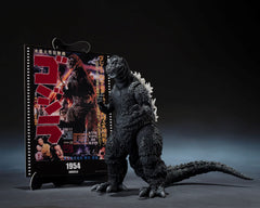 Godzilla as it appears in the very first feature film released 1954, comes to the MOVIE GRAPHIC PLUS lineup. This figure was produced (prototype, coloring, and modeling) by the leading Godzilla sculptor, Yuji Sakai. Godzilla's coloring has been adjusted to more closely match its appearance in the film. It also comes with a papercraft featuring the movie's poster art.