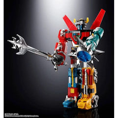 PRE-ORDER: Expected to ship in April 2027.
Celebrating the 45th anniversary of "Voltron: Defender of the Universe"! The classic CHOGOKIN Golion is back as a standard CHOGOKIN!
Poppy's standard CHOGOKIN, "Voltron: Defender of the Universe" released in 1981, is back! It can perform the "Four Lion Attack," firing its four lion heads (on both hands and feet) as missiles. It can also be equipped with a plated sword and shield in both hands. 5.9 inches tall (15cm).
Includes:
Voltron figure
Juo-ken (Ten Kings S
