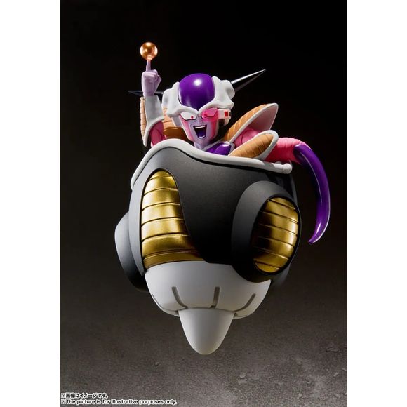 <p>Bring one of the most iconic villains in <strong>Dragon Ball Z</strong> to your collection with the <strong>S.H.Figuarts Frieza First Form & Frieza Pod Set</strong> from Bandai Tamashii Nations!</p>
<p>Frieza is recreated in his intimidating First Form with the articulation and detailed sculpting expected from the S.H.Figuarts line. Standing approximately 4.3 inches tall, the figure includes multiple interchangeable expressions and hands, allowing you to recreate a wide variety of memorable scenes f