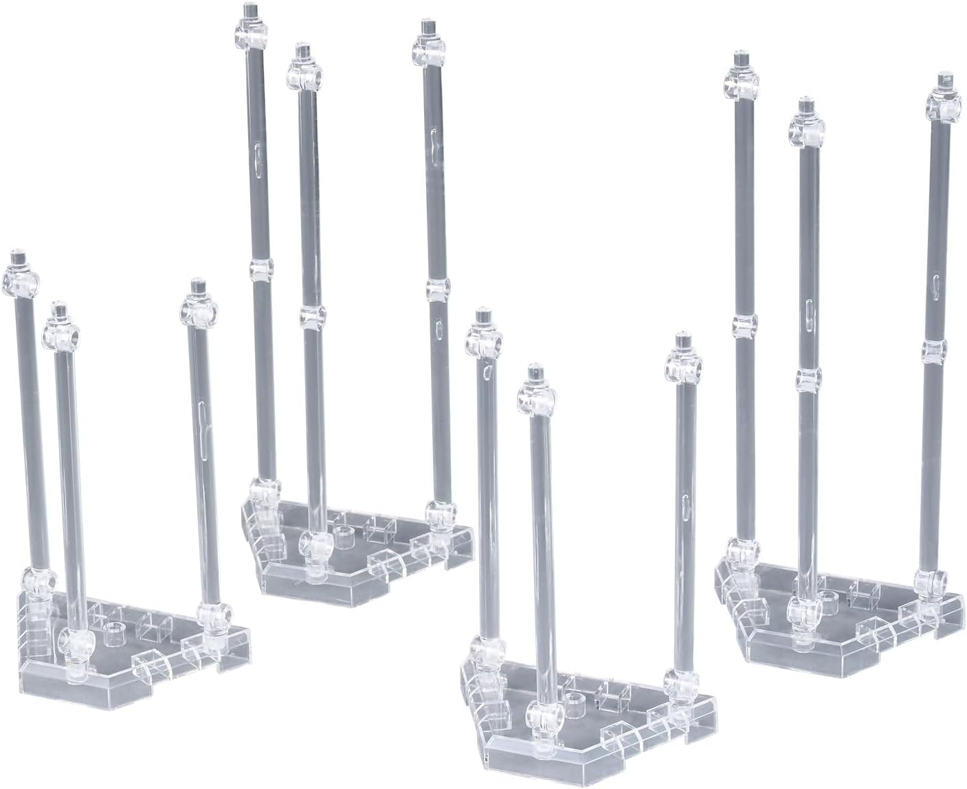 Introducing the "Weapon Display Base" that expands the range of "fun to display" after assembly! All parts are made of clear plastic and includes 4 bases and 12 support posts. Joint parts are also included that can be connected to the separately sold action base. By using it in combination with the separately sold action base, you can create a realistic display!
Includes:
4 Pedestals
6 Arms (short)
6 Arms (long)
Joint parts set