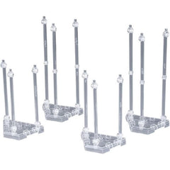Introducing the "Weapon Display Base" that expands the range of "fun to display" after assembly! All parts are made of clear plastic and includes 4 bases and 12 support posts. Joint parts are also included that can be connected to the separately sold action base. By using it in combination with the separately sold action base, you can create a realistic display!
Includes:
4 Pedestals
6 Arms (short)
6 Arms (long)
Joint parts set
