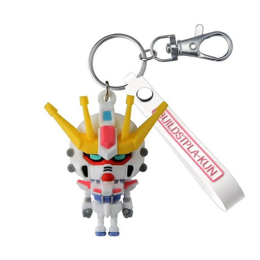 Bandai brings us a fun 3D mascot keychain featuring Buildstpla-kun, the character who conveys the fun of Gunpla! A rubber charm with the character's name Build Strike Exceed Galaxy is included.