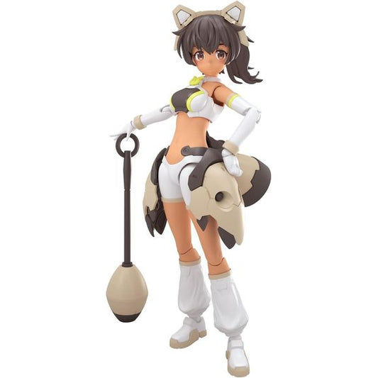 Bandai's "30MS (30 Minutes Sisters)" lineup welcomes Luluce, the third sister in the "30MS" series, in a different outfit!
Three different tampo-printed interchangeable faces are included.
The weapon parts can be attached to her backpack.
The claw parts can be worn on her hands, or slung from her waist.
The "30 Minutes Sisters" lineup includes face parts, hairstyles, and body parts; you can create your own sister by combining them with the separately sold parts!
Since this figure kit uses the same 3mm joi