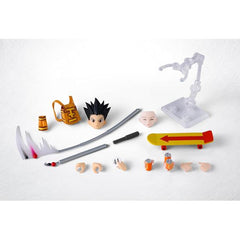 <p>Expand your <strong>Hunter × Hunter</strong> S.H.Figuarts collection with the <strong>Gon & Killua Hunter Exam Arc Option Parts Set</strong> from Bandai Tamashii Nations!</p>
<p>This accessory set is designed for the separately sold <strong>S.H.Figuarts Gon</strong> and <strong>S.H.Figuarts Killua</strong> figures and includes a variety of parts inspired by their adventures during the Hunter Exam arc.</p>
<p>Gon receives additional interchangeable hands and an expression part, along with his backpa