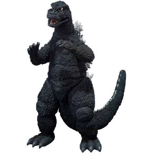 Godzilla as seen in the 1975 film Terror of Mechagodzilla joins the S.H.MonsterArts series!
This version of Godzilla, who battled both Mechagodzilla and Titanosaurus in the classic film, has been recreated as an all-new sculpt under the supervision of renowned Godzilla sculptor Yuji Sakai. The figure faithfully captures Godzilla’s distinctive 1975 appearance, with detailed sculpting and coloring designed to reproduce his on-screen look.
In addition to the fully articulated figure, interchangeable hand par