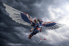 PRE-ORDER: Expected to ship in February of 2027.
A new Captain America from The Avengers appears in S.H.Figuarts! Sam Wilson's Captain America is entrusted with the "symbol of justice" in the Marvel Cinematic Universe. In addition to the shield, a complete set of distinctive large wing parts is also included. This allows for the recreation of both close-quarters combat and aerial combat. Be sure to add this figure to your Marvel collection! 6.1 inches (15.5cm) tall.