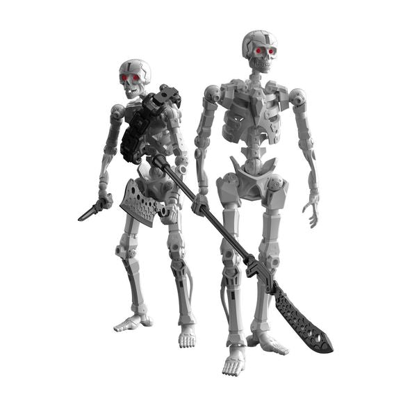 Bandai introduces the Dlroskeleton into their "30MF (30 Minutes Fantasy)" model-kit lineup, where you can create your own fantasy job! This set includes a pair of the bony warriors!