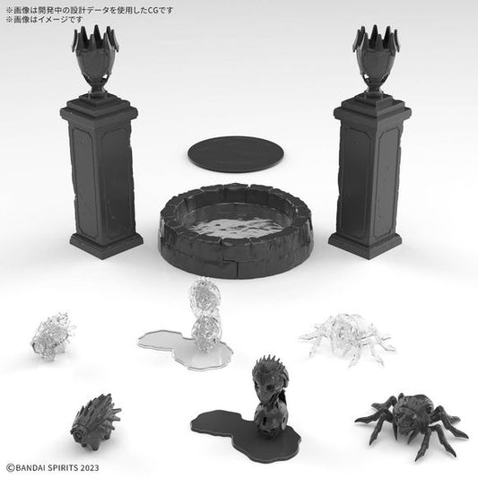 PRE-ORDER: Expected to ship in June 2026
Bandai introduces their third "Customize Structure" set into their "30MF (30 Minutes Fantasy)" series, where you can create your own fantasy jobs! This set is packed with monsters and scenery pieces to expand the possibilities for creating adventurous situations.
Includes an altar as a scenery piece for an appropriately spooky atmosphere!
