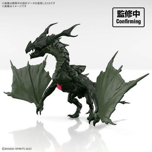 Bandai introduces the Dlro Wyvern into their "30MF (30 Minutes Fantasy)" model-kit lineup, where you can create your own fantasy job!
This set includes monster parts that are compatible with various jobs.
A flexible range of motion allows for dynamic posing.