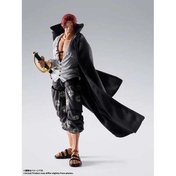 PRE-ORDER: Expected to ship in January 2027.
Shanks -Marineford Summit War- joins the action figure series S.H.Figuarts! From the TV anime ONE PIECE, Shanks as seen during the Marineford Summit War arrives! In addition to an impressive range of articulation that recreates Shanks’s wide variety of action poses, it also comes with rich expression parts and a straw hat for recreating scenes from the series! 6.5 inches (16.5cm) tall.
Includes:
Shanks figure
4 Interchangeable expression parts
2 Types of interc