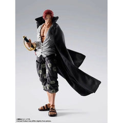 PRE-ORDER: Expected to ship in January 2027.
Shanks -Marineford Summit War- joins the action figure series S.H.Figuarts! From the TV anime ONE PIECE, Shanks as seen during the Marineford Summit War arrives! In addition to an impressive range of articulation that recreates Shanks’s wide variety of action poses, it also comes with rich expression parts and a straw hat for recreating scenes from the series! 6.5 inches (16.5cm) tall.
Includes:
Shanks figure
4 Interchangeable expression parts
2 Types of interc