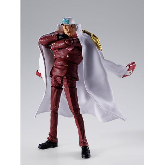 <p><strong>PRE-ORDER: Expected to ship in April 2027.</strong></p>
<p>From the TV anime 'ONE PIECE,' the 'Akainu' aka 'Sakazuki' from the Marineford summit battle makes an appearance! In addition to an overwhelming range of motion that can reproduce Akainu's diverse actions, it comes with many optional parts that can recreate the abilities of the Magu Magu no Mi! Also pay attention to the exclusive effect parts for ""S.H.Figuarts Portgas D. Ace - Marineford Summit Battle -"" (sold separately). 7.9 inches (