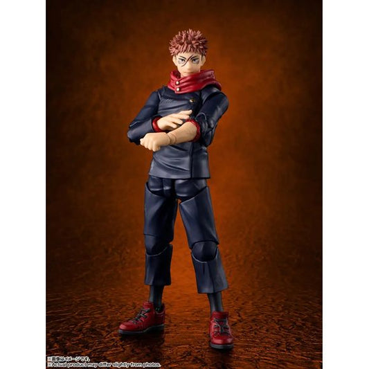 <p><strong>PRE-ORDER: Expected to ship in December of 2026.</strong></p>
<p>Yuji Itadori from the TV anime "Jujutsu Kaisen" returns to Bandai's "S.H.Figuarts" action-figure lineup, as he appeared after he unleashed 120 percent of his latent potential during the fierce battles of the Shibuya Incident arc! Thanks to a newly sculpted head and interchangeable hair parts, you can recreate a wide variety of scenes and dynamic poses; three different facial expressions are included too. His outfit has been partial