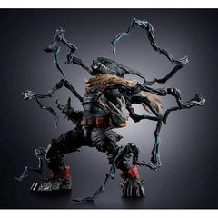 PRE-ORDER: Expected to ship in February 2027.
From the anime 'My Hero Academia,' S.H.Figuarts 'Dark Deku' has arrives! The details and weathering of Deku's battle damaged costume are recreated with precise modeling and coloring. Mask parts allow you to enjoy two different mask expressions, and mask off expressions are also included. The black whips on his back are equipped with a movable shaft, enabling dynamic actions! Don't miss your chance to add this figure to your My Hero Academia collection! Stands