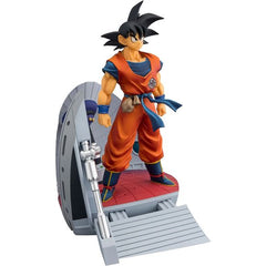 <p><strong>PRE-ORDER: Expected to ship in March of 2027.</strong></p>
<p>This figure is based on the scene from "DRAGON BALL Z" during the "Frieza Saga" when the spaceship lands on Planet Namek! Goku himself is recreated with meticulous detail, including sculpting and coloring, to match his appearance in the anime! Furthermore, by incorporating spaceship doors, gravity generators, and chairs as a perspective-driven vignette-style diorama, the figure's world expands even further! 9.84 inches tall (25cm).</p