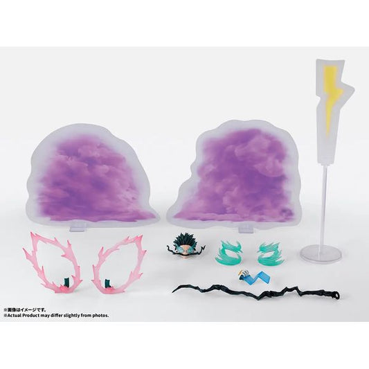 <p><strong>PRE-ORDER: Expected to ship in April 2027.</strong></p>
<p>Expand your <em>My Hero Academia</em> S.H.Figuarts display with the One For All Plus Ultra Option Parts Set from Bandai Tamashii Nations!</p>
<p>Designed for use with the separately sold S.H.Figuarts Izuku Midoriya, this accessory set includes effect parts representing the multiple Quirks contained within One For All, giving you more ways to recreate Deku's most powerful techniques.</p>
<p><strong>Product Features:</strong></p>
<ul>
<li>B