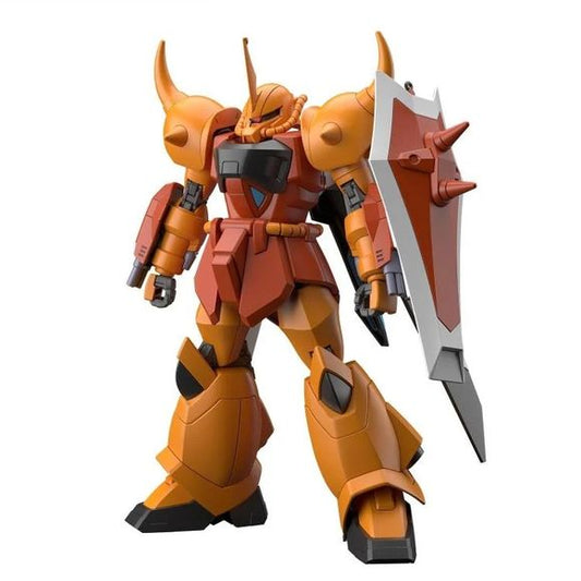 Heine Westenfluss’s striking orange Gouf Ignited from Mobile Suit Gundam SEED DESTINY joins Bandai Spirits’ HGCE (High Grade Cosmic Era) lineup!
This updated HGCE release combines the Gouf Ignited’s distinctive design with Bandai’s SEED Action System, providing an enhanced range of motion for recreating dynamic combat poses. Heine’s signature orange color scheme is reproduced through molded parts for an impressive appearance straight out of the box.
The kit comes equipped with its signature close-combat a