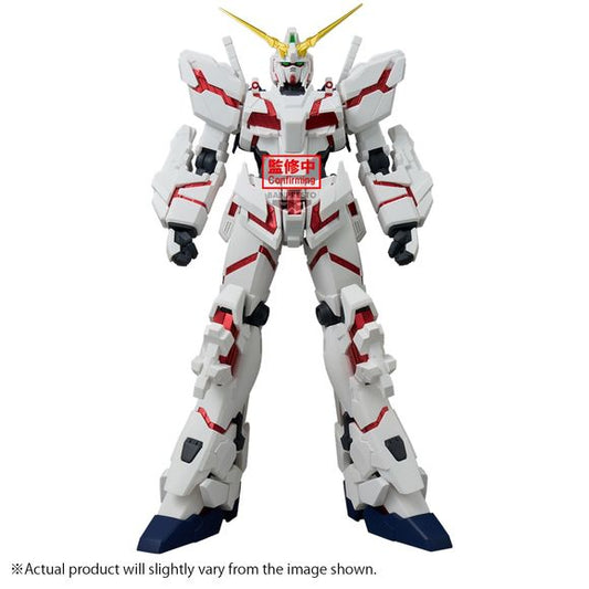 <p><strong>PRE-ORDER: Expected to ship in May of 2027.</strong></p>
<p>The Unicorn Gundam in Destroy Mode joins Banpresto's Genkai Toppa figure line from Mobile Suit Gundam Unicorn.</p>
<p>The Unicorn Gundam is captured in its iconic Destroy Mode pose with the psycho-frame exposed, making it a striking centerpiece next to your other Banpresto figures.</p>
<p>Approx. 25 cm / 9.8 inches tall.</p>