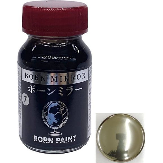 Born Lacquer based paints are formulated in Japan specifically with the hobbyist in mind. This is a Basic silver-plated color
, please refer to the flowchart for the plating style of painting. 

Mix the paint well before using. It cannot be diluted. It is recommended to apply a top coat with the low-corrosion series, as the plating may be removed if touched. Do not leave the paint cap unopened as it is sensitive to moisture. Allow the undercoat to dry thoroughly before painting.

Continental USA shipping on