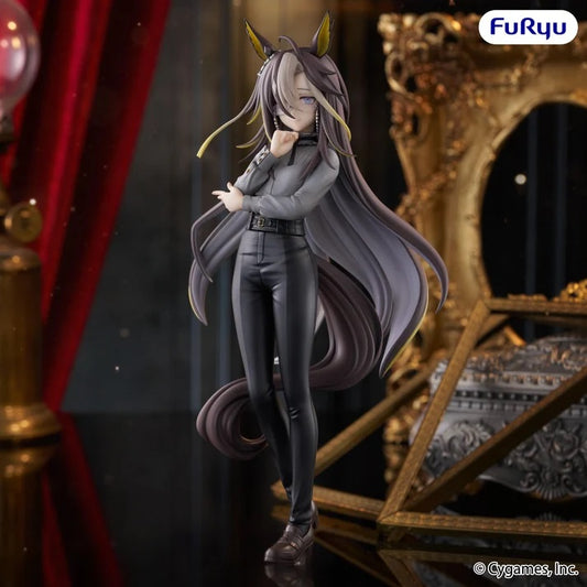 <p><strong>PRE-ORDER: Expected to ship in May 2027.</strong></p>
<p>From <em>Umamusume: Pretty Derby</em> comes Dream Journey as part of FuRyu's popular Trio-Try-iT figure series!</p>
<p>Dream Journey is recreated in an elegant monochrome outfit featuring a gray top, fitted black pants, pearl necklace, and black bow. Her long flowing hair, distinctive horse ears, and thoughtful pose capture her refined and composed personality.</p>
<p>Standing approximately 7.1 inches tall, this pre-painted figure offers
