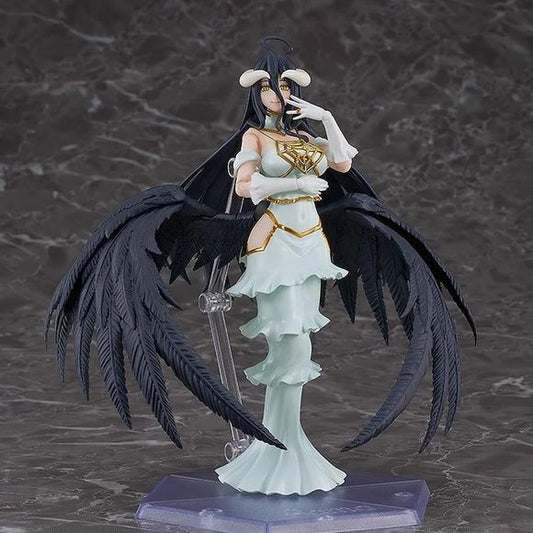 PRE-ORDER: Expected to ship in August of 2027.
"I swear I shall bring this world to you."
From the popular dark fantasy series "OVERLORD" comes a figma of the Great Tomb of Nazarick's Overseer of the Floor Guardians and top ranking NPC in Nazarick, Albedo! This figma includes 3 face plates: a standard face, a euphoric face, and a delighted face. Albedo also comes with additional parts and accessories for creating a variety of fun poses with the figure. Don't miss out on adding this Albedo figma to your Ov