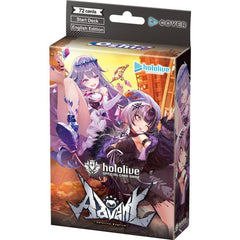 hololive OFFICIAL CARD GAME welcomes "Advent" and "Justice" from hololive English as brand-new Start Decks!
These Start Decks feature all the cards you need to get started with playing hololive OFFICIAL CARD GAME right away!
With two brand new OSR rarity Oshi holomem cards specially included in each start deck, featuring Shiori Novella & Koseki Bijou for Start Deck "Oshi Advent," and Elizabeth Rose Bloodflame & Gigi Murin for Start Deck "Oshi Justice!"
Also included are reprints of previously released suppo